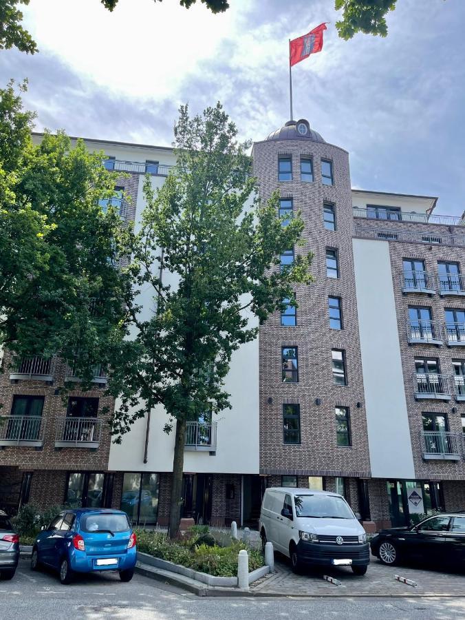 Cls Zentrale City-Wohnung In Hamburg Mit E-Laden Und Tiefgarage, Grosser Balkon, Blick Ueber Hamburg, Parkplatz, Cafe Im Haus, Bushaltestelle Direkt Gegenueber, Flex Check In Εξωτερικό φωτογραφία